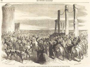 De Oostenrijks-Pruisische troepen betreden Hamburg... [bovenste helft]