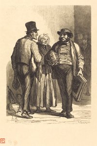 Het Hotel van de Commissarissen: De Handelaren door Charles Maurand after Honoré Daumier