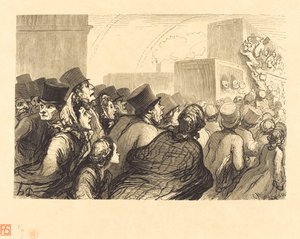 De Zondagse Reizigers door Charles Maurand after Honoré Daumier
