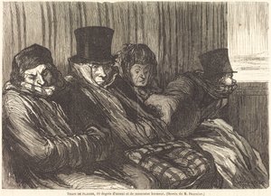 Plezierrit door Charles Maurand after Honoré Daumier