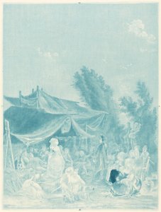 Dorpsbruiloft Village Wedding, 1785 door Charles Melchior Descourtis