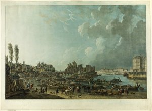 Haven van St. Paul, Parijs door Charles Melchior Descourtis