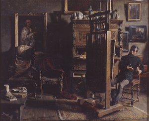 Het atelier van de schilder Jules Lambeaux