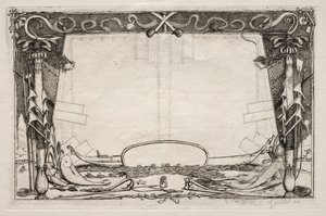 Een Reis naar Nieuw-Zeeland 1842-1846: Omslag, 1866 door Charles Meryon