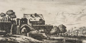 Een watermolen bij Saint-Denis