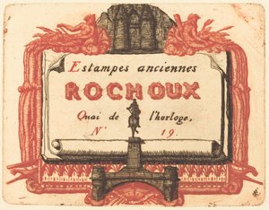 Adreskaart van Rochoux, een prentenverkoper