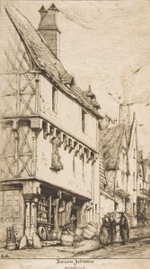 Een Oud Huis, of Het Huis van de Musicus, Bourges, 1860