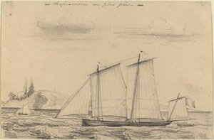 Chasse-maree au plus pres door Charles Meryon