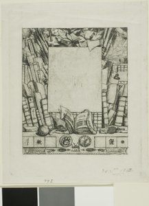 Ontwerp voor een lijst voor het portret van Armand Guéraud door Charles Meryon