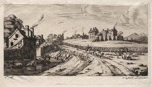 Ingang van de Faubourg, Saint-Marceau, Parijs, 1850