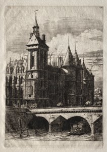 Etsen van Parijs: De klokkentoren