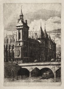 Etsen van Parijs: De Klokkentoren