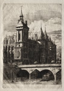 Etsen van Parijs: De klokkentoren