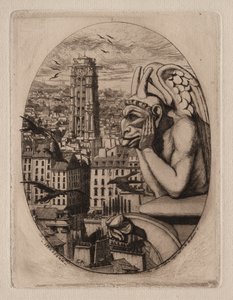 Etsen van Parijs: De Waterspuwer, 1853