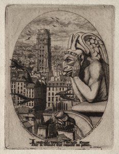 Etsen van Parijs: De waterspuwer, 1853