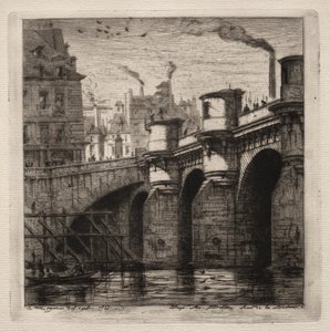 Etsen van Parijs: De Nieuwe Brug