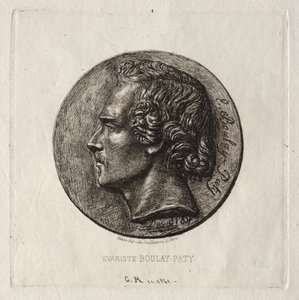 Evariste Boulay-Paty, een Dichter, 1861 door Charles Meryon