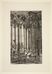 La Galerie Notre-Dame door Charles Meryon