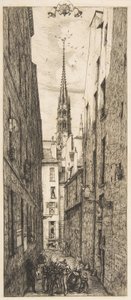 La Rue des Chantres, Parijs, 1862
