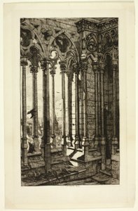 La galerie Notre-Dame door Charles Meryon