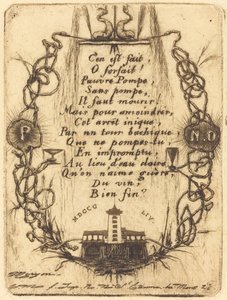 De kleine pomp, Parijs door Charles Meryon