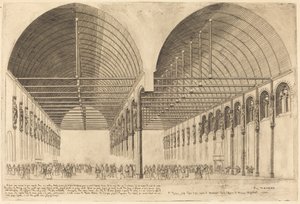 De zaal van de verloren stappen in het oude Paleis van Justitie, Parijs door Charles Meryon