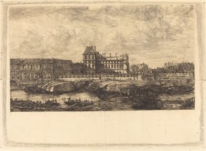 Het Oude Louvre, naar een Schilderij van Zeeman, 1651