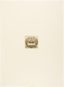 Graf van Molière, begraafplaats Père-Lachaise, Parijs door Charles Meryon