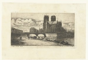 Notre-Dame in Parijs door Charles Meryon