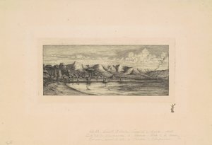 Banks-schiereiland, Nieuw-Zeeland door Charles Meryon