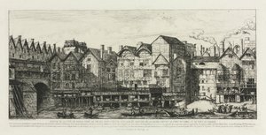 Deel van de Stad Parijs aan het Einde van de Zeventiende Eeuw door Charles Meryon