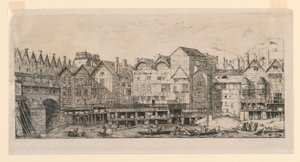 Deel van de stad tegen het einde van de 17e eeuw door Charles Meryon