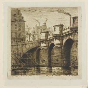 Pont-Neuf, Parijs door Charles Meryon