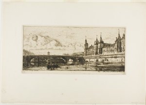 Pont-au-Change, Parijs door Charles Meryon