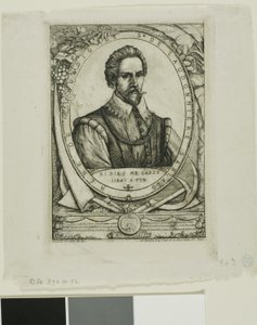 Portret van René de Laudonnière Sablais (de Burdigale) door Charles Meryon