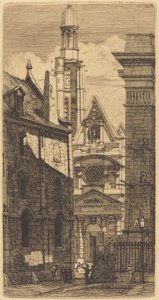 Saint-Etienne-du-Mont, Parijs door Charles Meryon