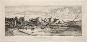 Seine vissen bij Charcoal Burners Point, Akaroa, Banks Peninsula, 1845, 1863