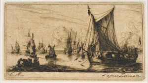 Zuidzee Vissers door Charles Meryon