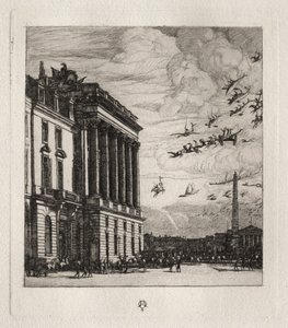 Het Admiraalshuis, Parijs door Charles Meryon