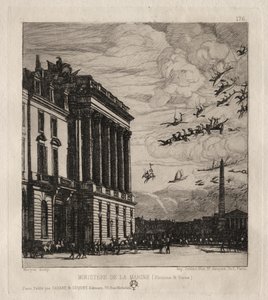Het admiraliteit, Parijs, 1865 door Charles Meryon