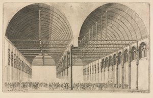 De Antichambre van het Paleis van Justitie, Parijs door Charles Meryon