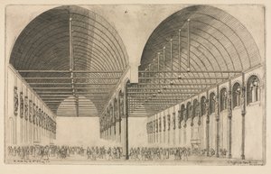 De Antichambre van het Paleis van Justitie, Parijs, 1855 door Charles Meryon