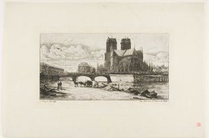 De apsis van de Notre-Dame, Parijs