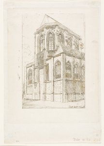 De Apsis van de Kerk van St Martin-sur-Renelle, Parijs door Charles Meryon