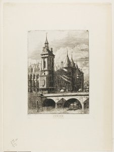 De klokkentoren, Parijs door Charles Meryon