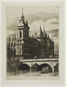 De klokkentoren, Parijs door Charles Meryon