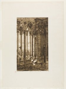 De galerij van Notre-Dame, Parijs