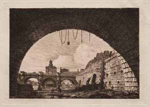 De Nieuwe Brug en de Samaritaine gezien onder de Eerste Boog..., 1855