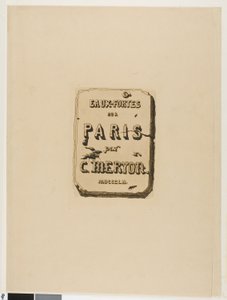 Titelpagina voor Eaux-Fortes sur Paris door Charles Meryon