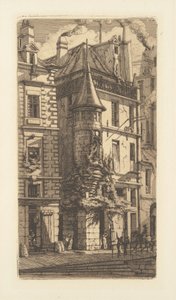 Tourelle, Rue de la Tixeranderie door Charles Meryon